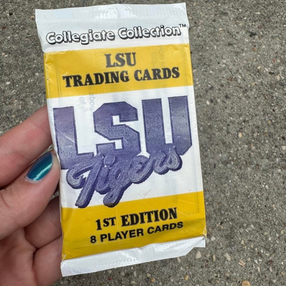 LSU Tigers First Edition Trading Card Pack Collegiate Collection 8 Collectible